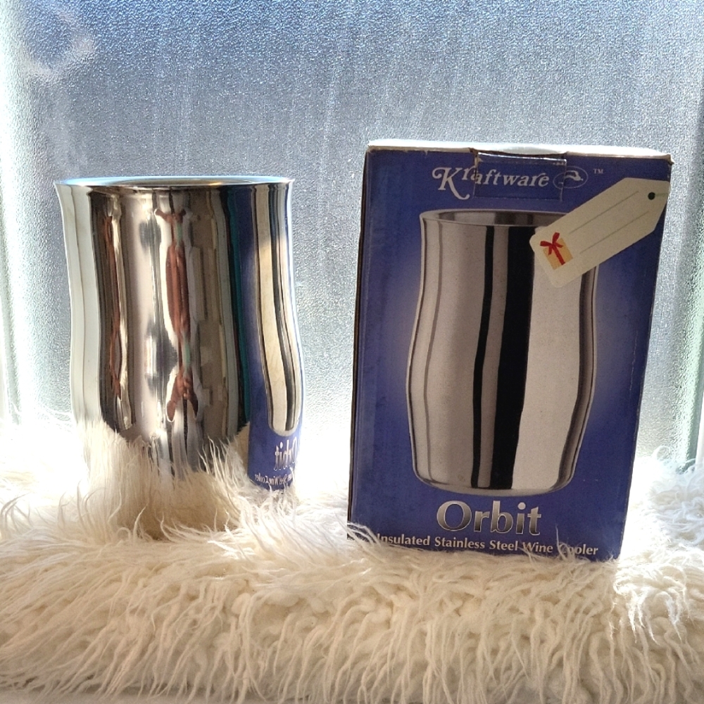 Kraftware Orbit Stainless Steel Wine Cooler
